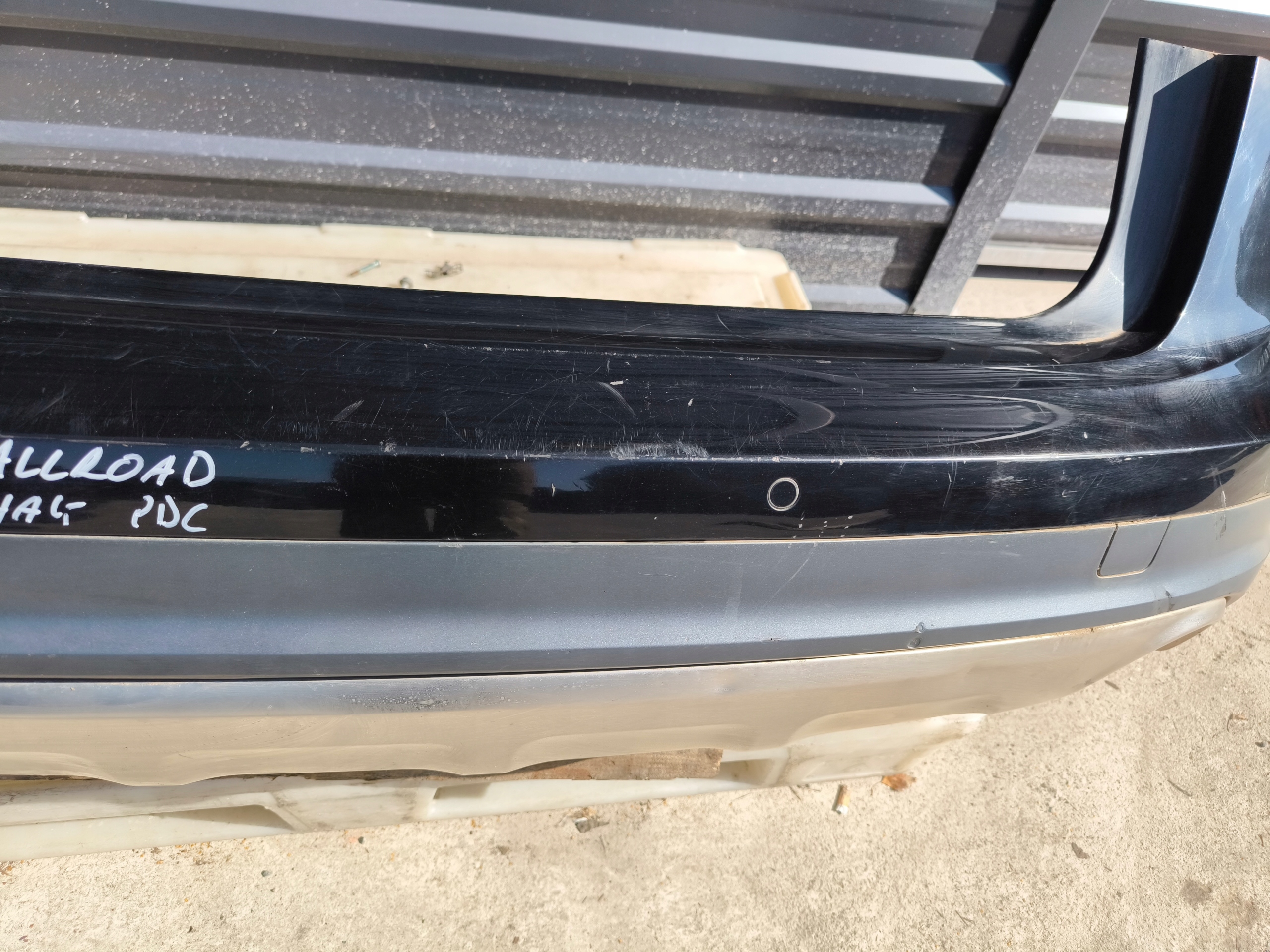 bumper rear part AUDI A6 C7 ALLROAD LZ9Y PDC towing complete 2011-2015