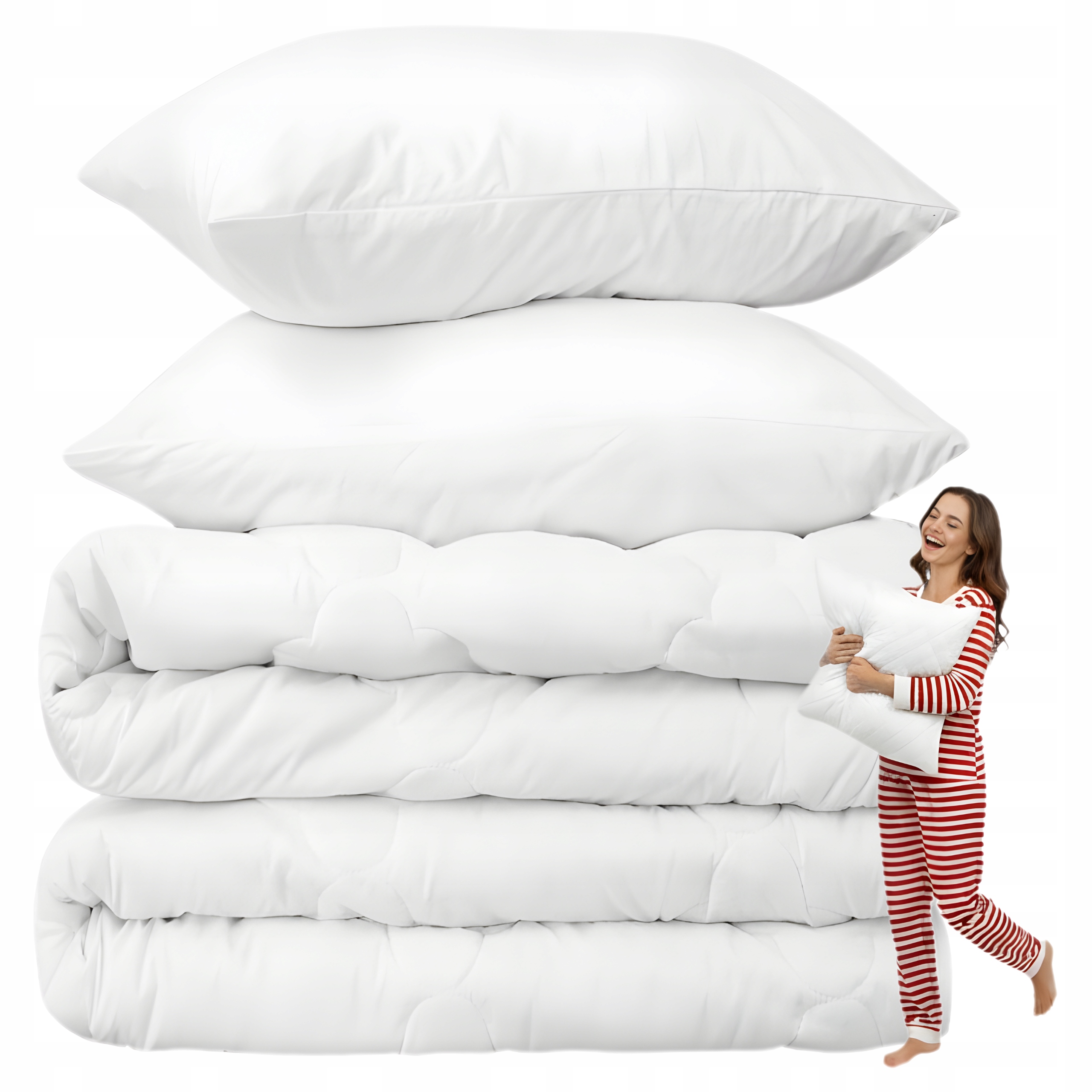 Přikrývka Celoroční Easy Sleep 220 x 240 cm 2 polštáře 70 x 80 cm.