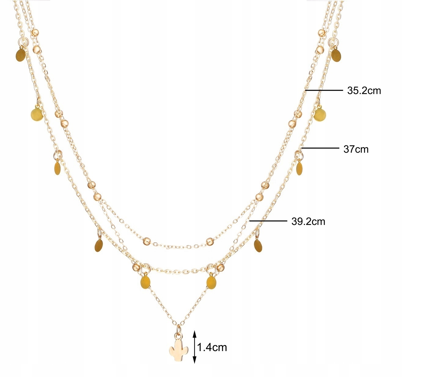 Naszyjnik Łańcuszek damski Celebrytka Marka Inna marka