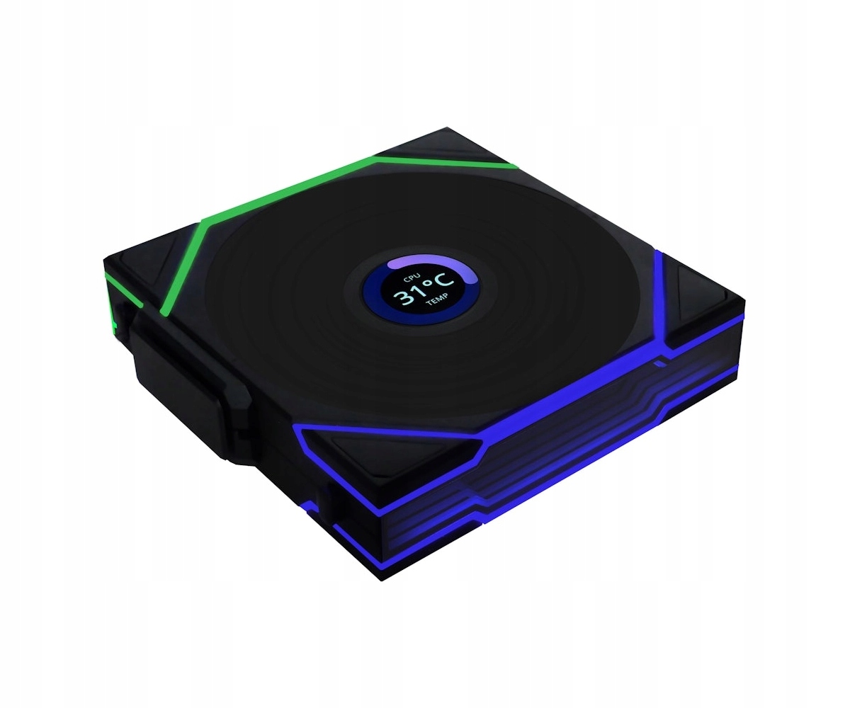 Wentylator Lian Li Uni Fan Tl Wireless LCD Black 120mm 1900RPM 62CFM Argb