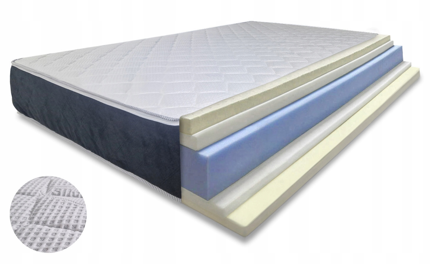 MATERAC PIANKOWY Z VISCO + LATEKS 120x170x27 Kod producenta AG