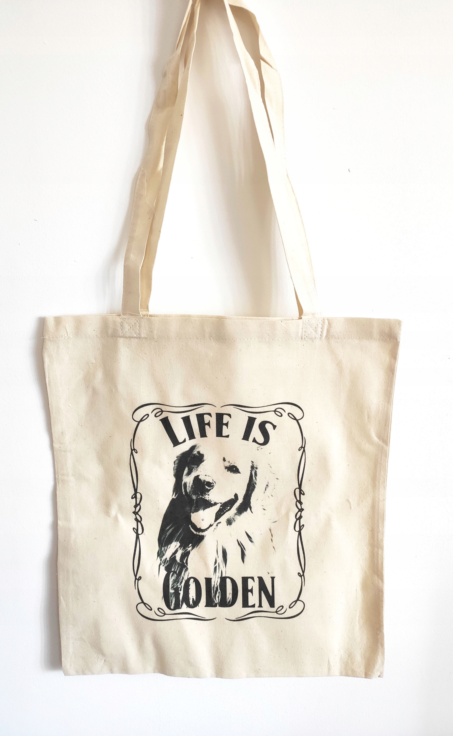 

torba Eko bawełniana na zakupy Golden Retriever