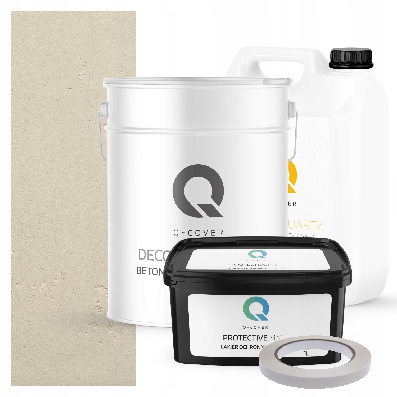 Architektonický Venkovní Beton Hotová Omítka Sada Béžová Světlá F751 10m2