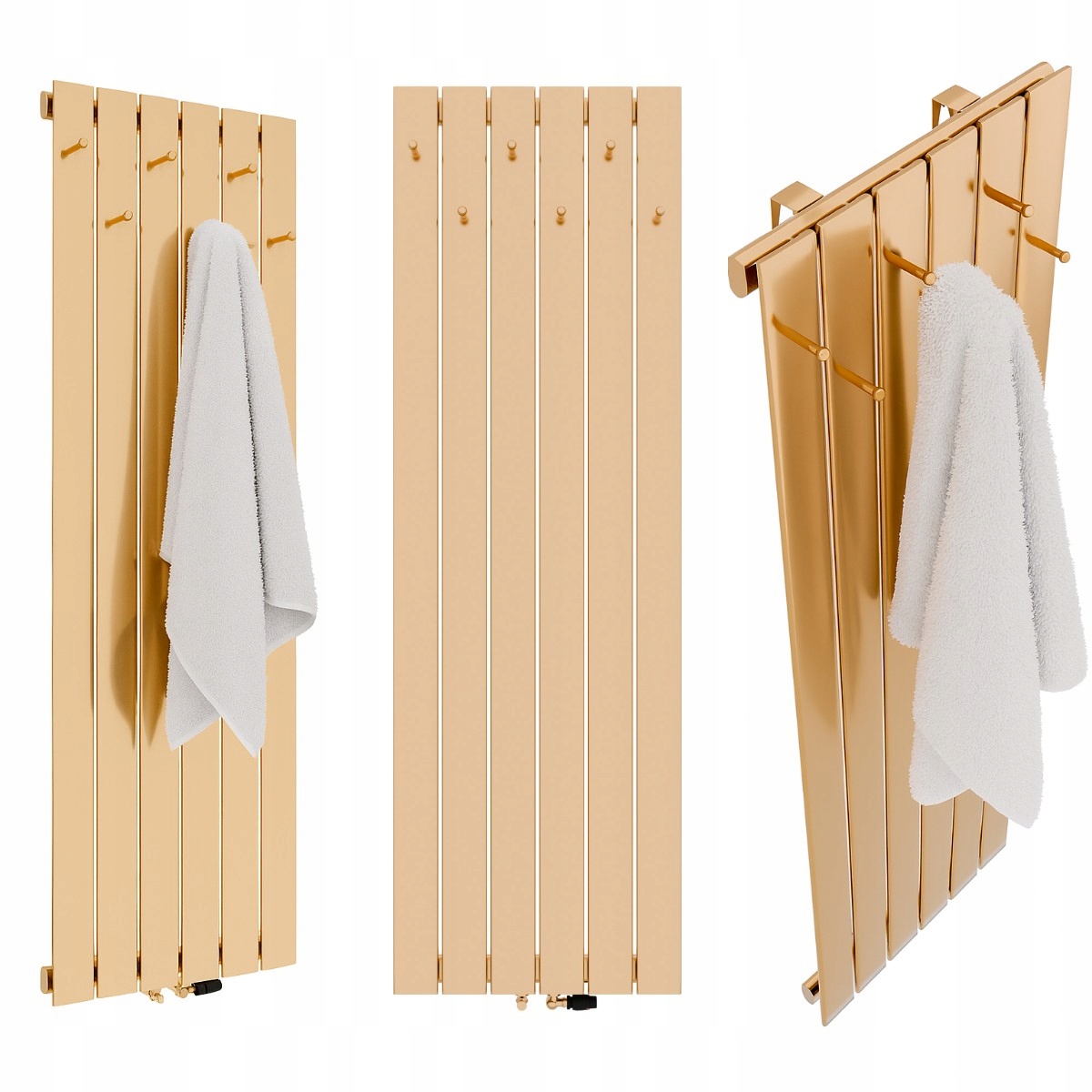 Dekorativní Radiátorový Radiátor S Věšáky 1000/450, Antický Světlý