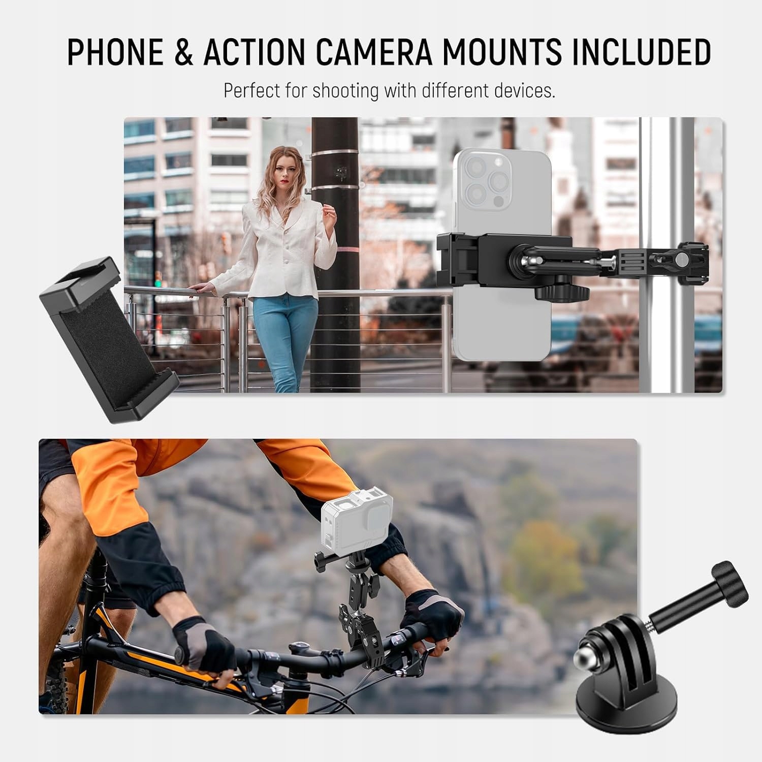 NEEWER Super Clamp Uchwyt z Magicznym Ramieniem do Kamery i Telefonu — miniatura 8