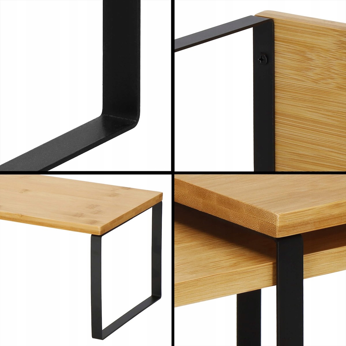 PÓŁKA KUCHENNA NA PRZYPRAWY BAMBUSOWA REGAŁ NA BLAT ORGANIZER STOJAK x2 Liczba poziomów 2