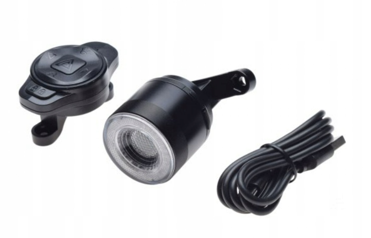 Lampa Na Kolo Na Zadní Stranu Dálkové Ovládání Na Řídítko 5 režimů provozu Usb-c Hliník