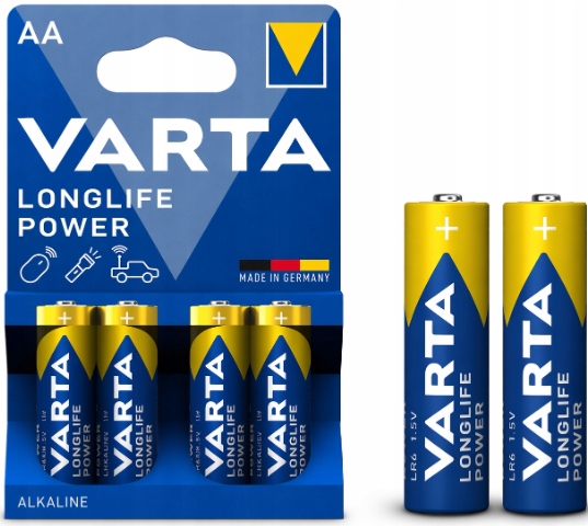 Baterie alkaliczne Varta AA Longlife Power (R6) blister 4 szt.