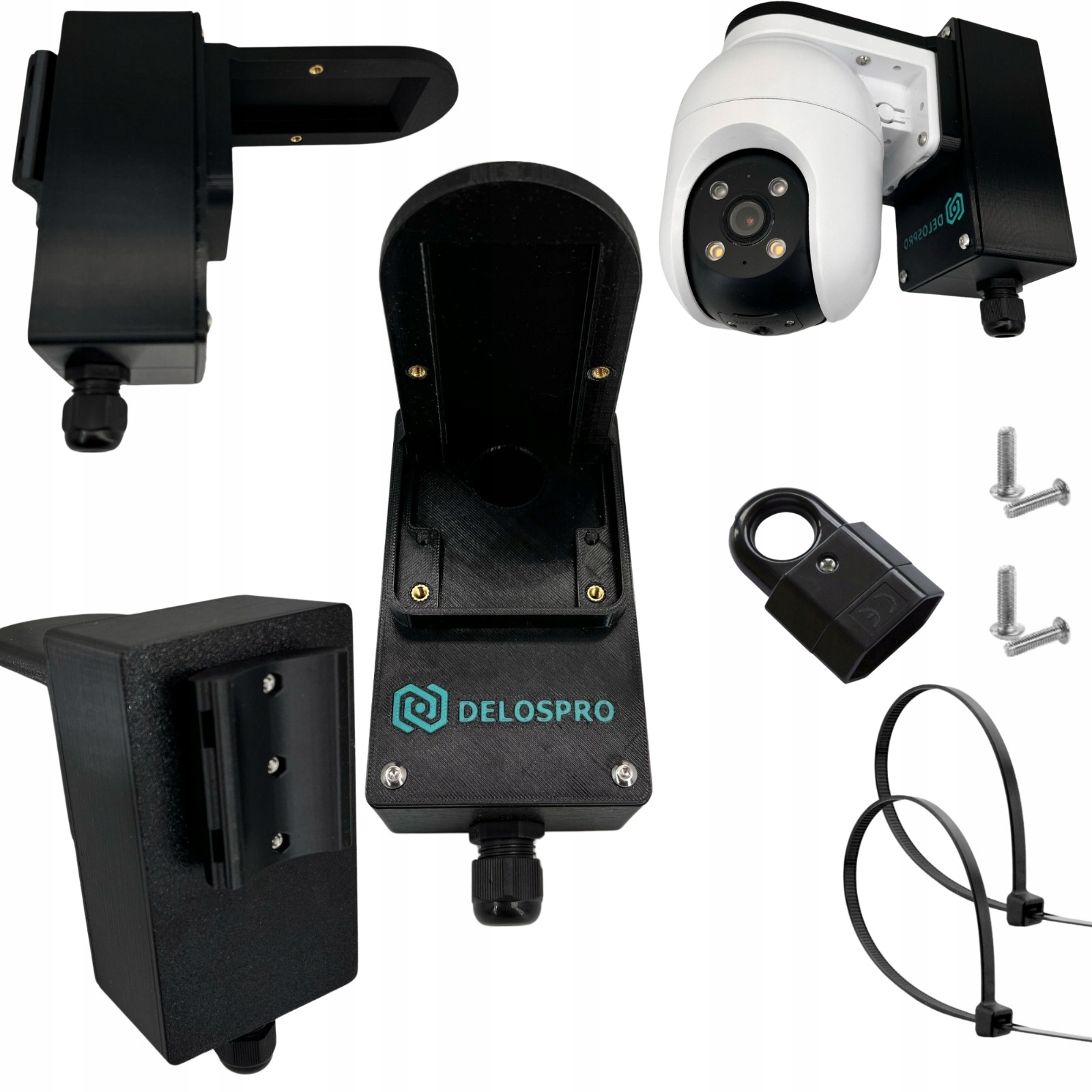 Puszka Z Uszczelką Montaż Obejma Rynna Lub Słup Do Kamery Ezviz C8C 2K