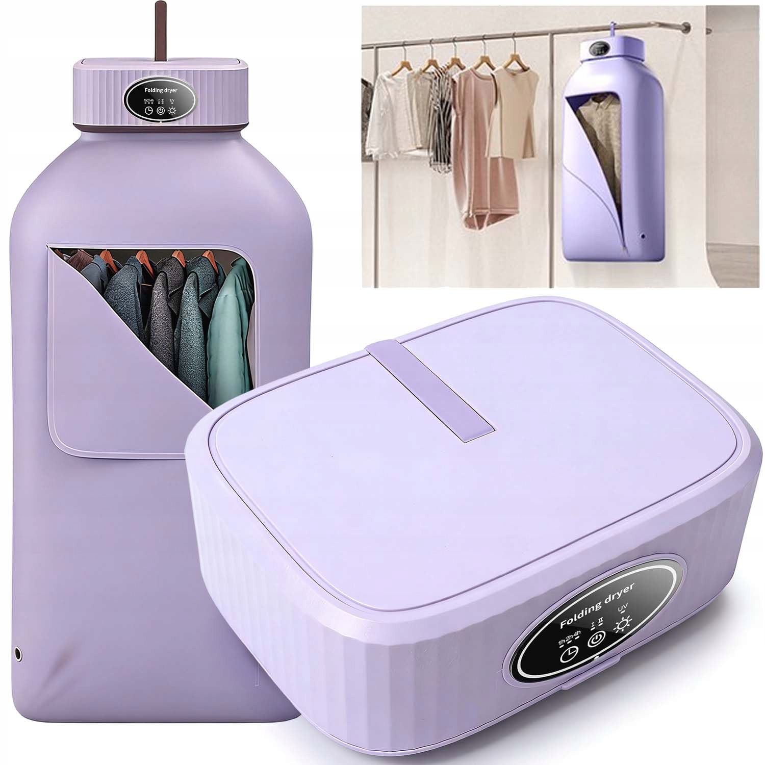 Levně Přenosná Elektrická Sušák Na Prádlo 600 W, Turistická, S 2 Rychlostmi