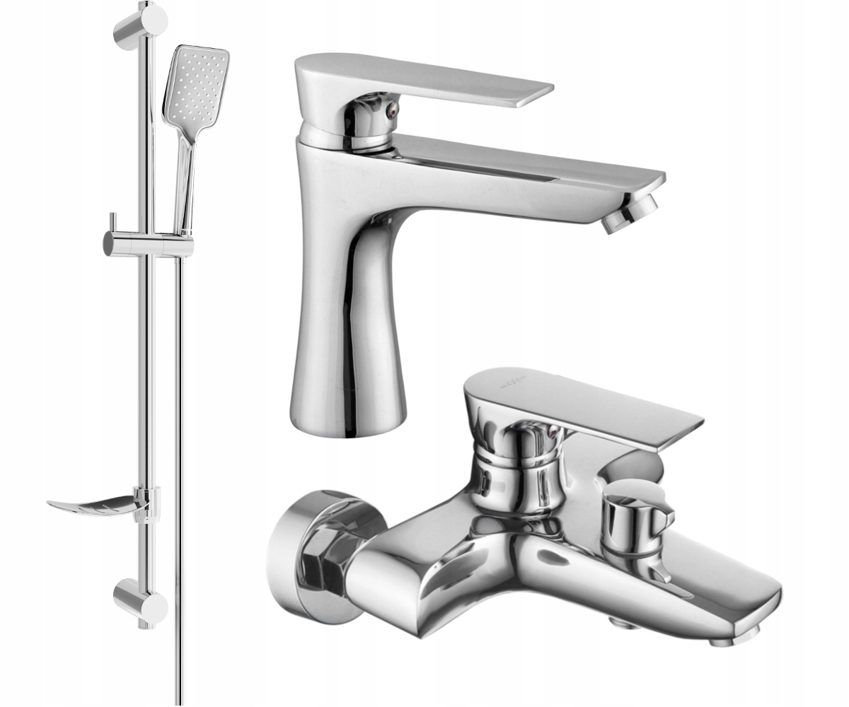 Mexen Axel DF62 Chrómová vaňová súprava s nastaviteľnou tyčou