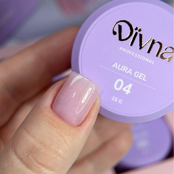 Divna Aura Gel 04 30 g stavební gel barevný na nehty