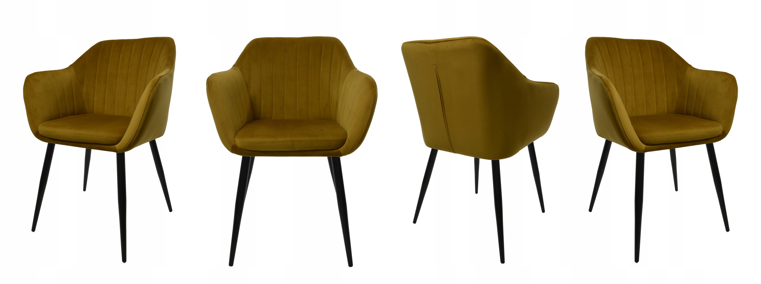 Fotel Dankor Design PIK X złoty WELUR Obciążenie maksymalne 100 kg