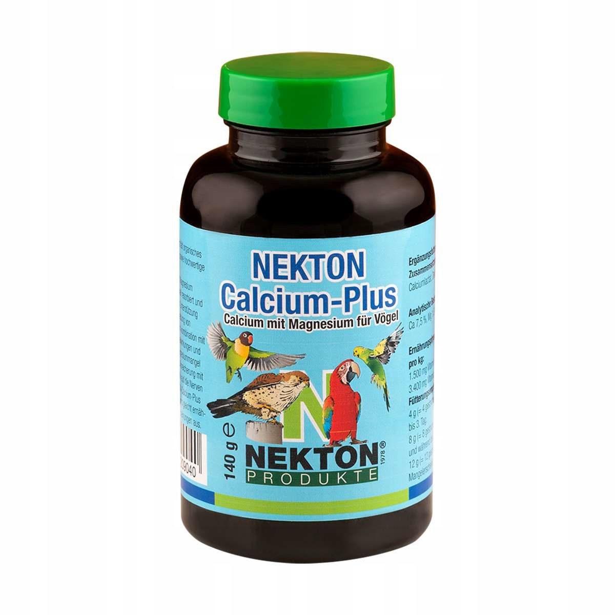 NEKTON-Calcium-Plus Přípravek s vápníkem a hořčíkem pro papoušky 140g