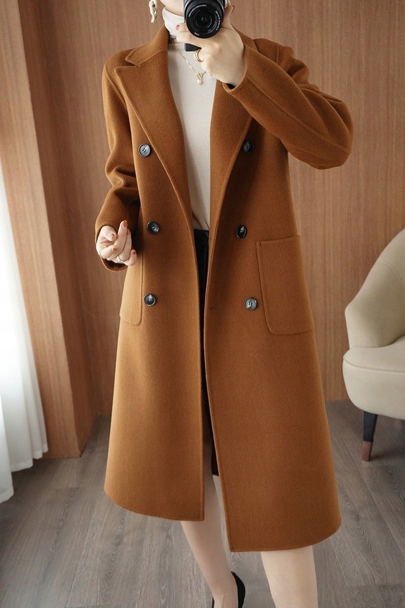 Płaszcz ciepły Płaszcz dwurzędowy w stylu Vintage 14027486244 - Allegro.pl