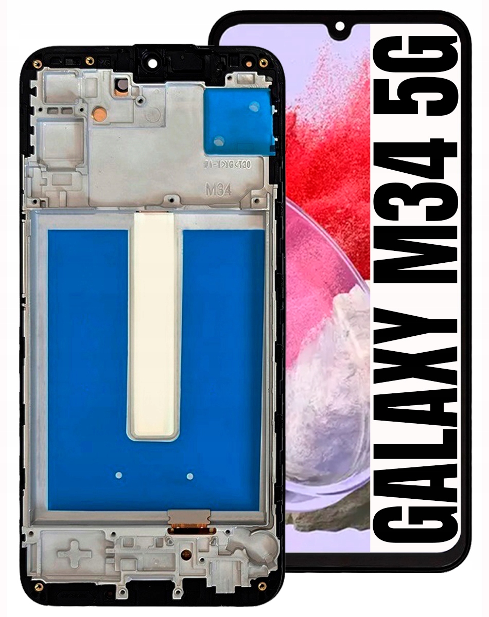 Displej Pro Samsung Galaxy M34 5G Plná Velikost 6,5" Oled LCD Rámeček
