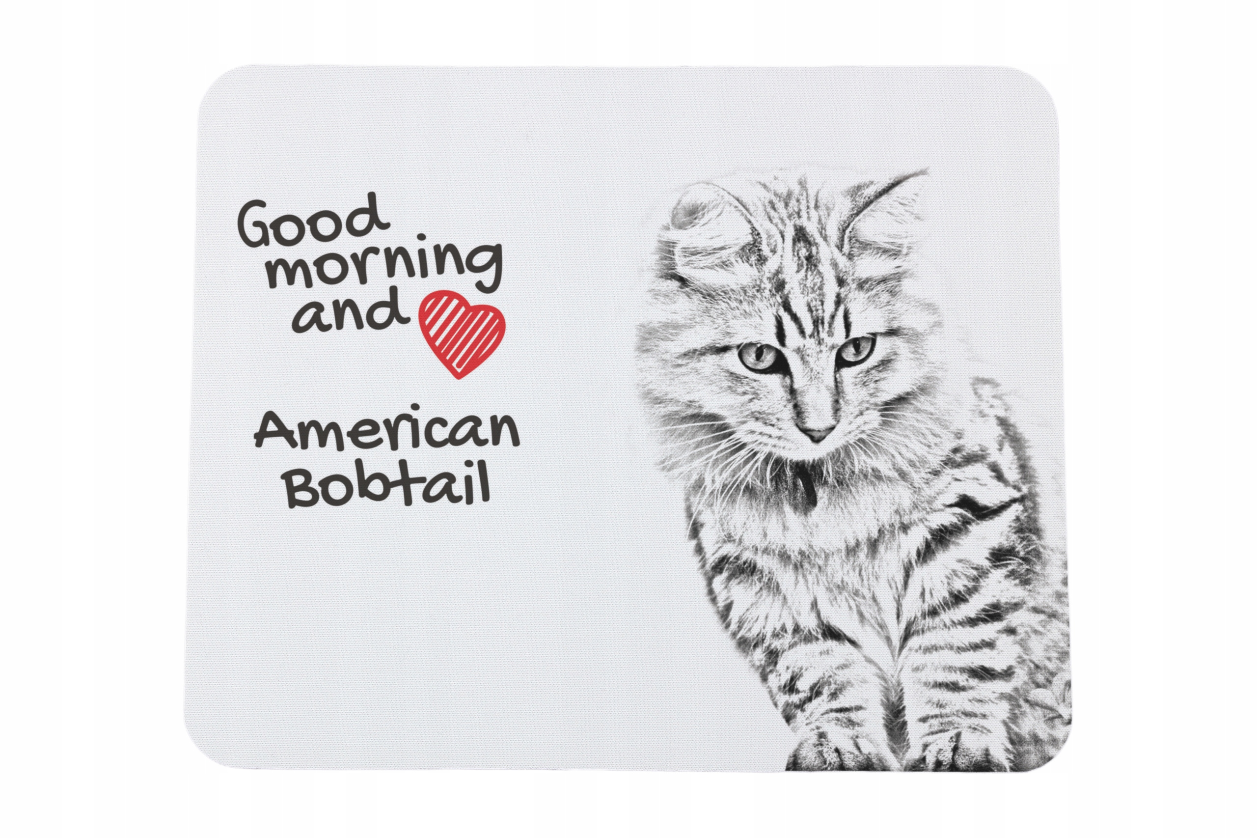 Amerykański Bobtail podkładka pod myszkę z nadrukiem, personalizowana pod