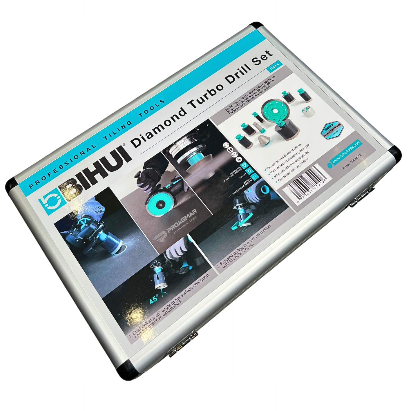 KORONKI FREZ TARCZA ZESTAW OTWORNIC DIAMENTOWYCH BIHUI DBDMS10 Kod producenta DBDMS10