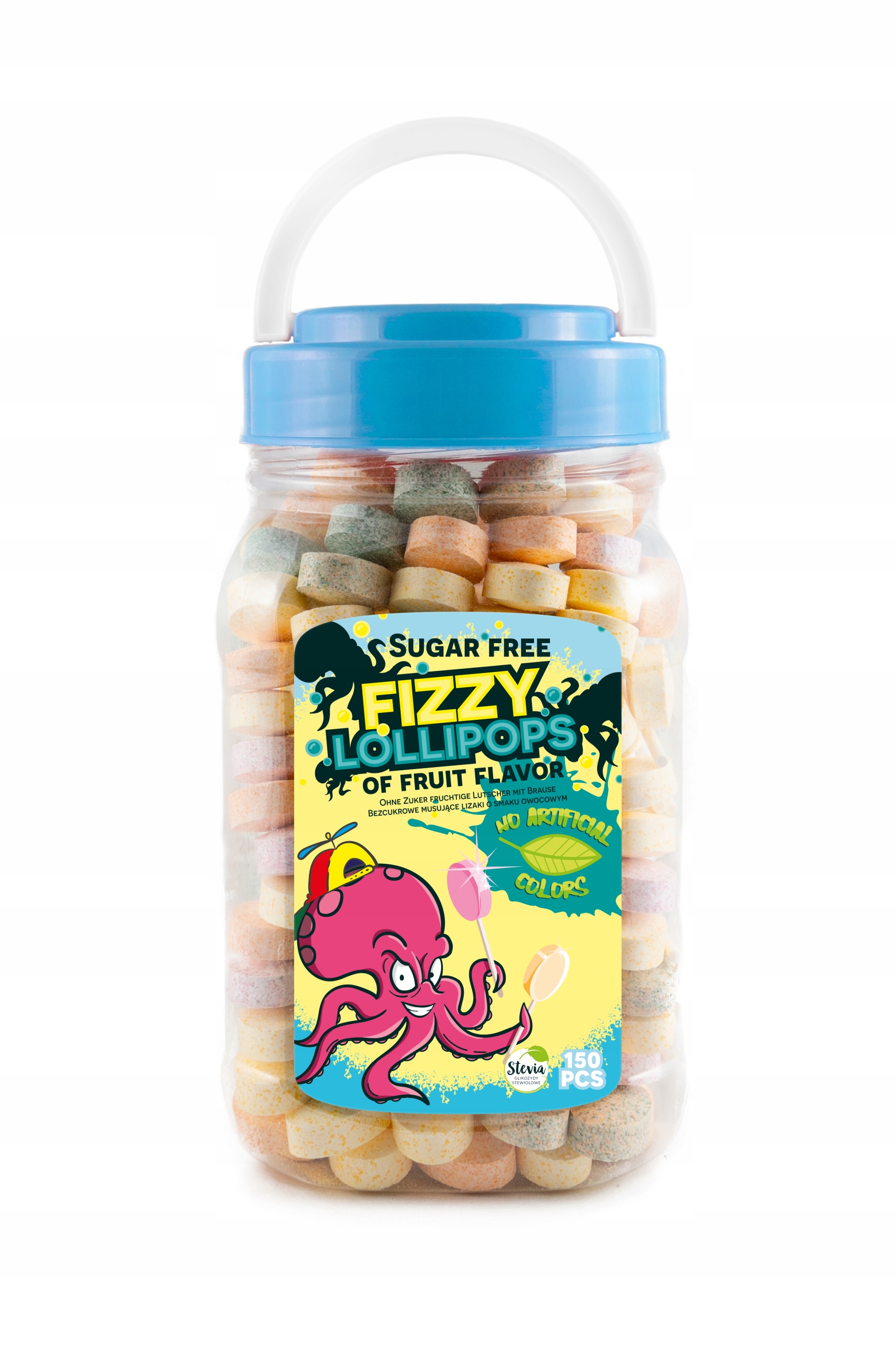 Levně Lízátka pudrová 150 ks slzička Bez cukru