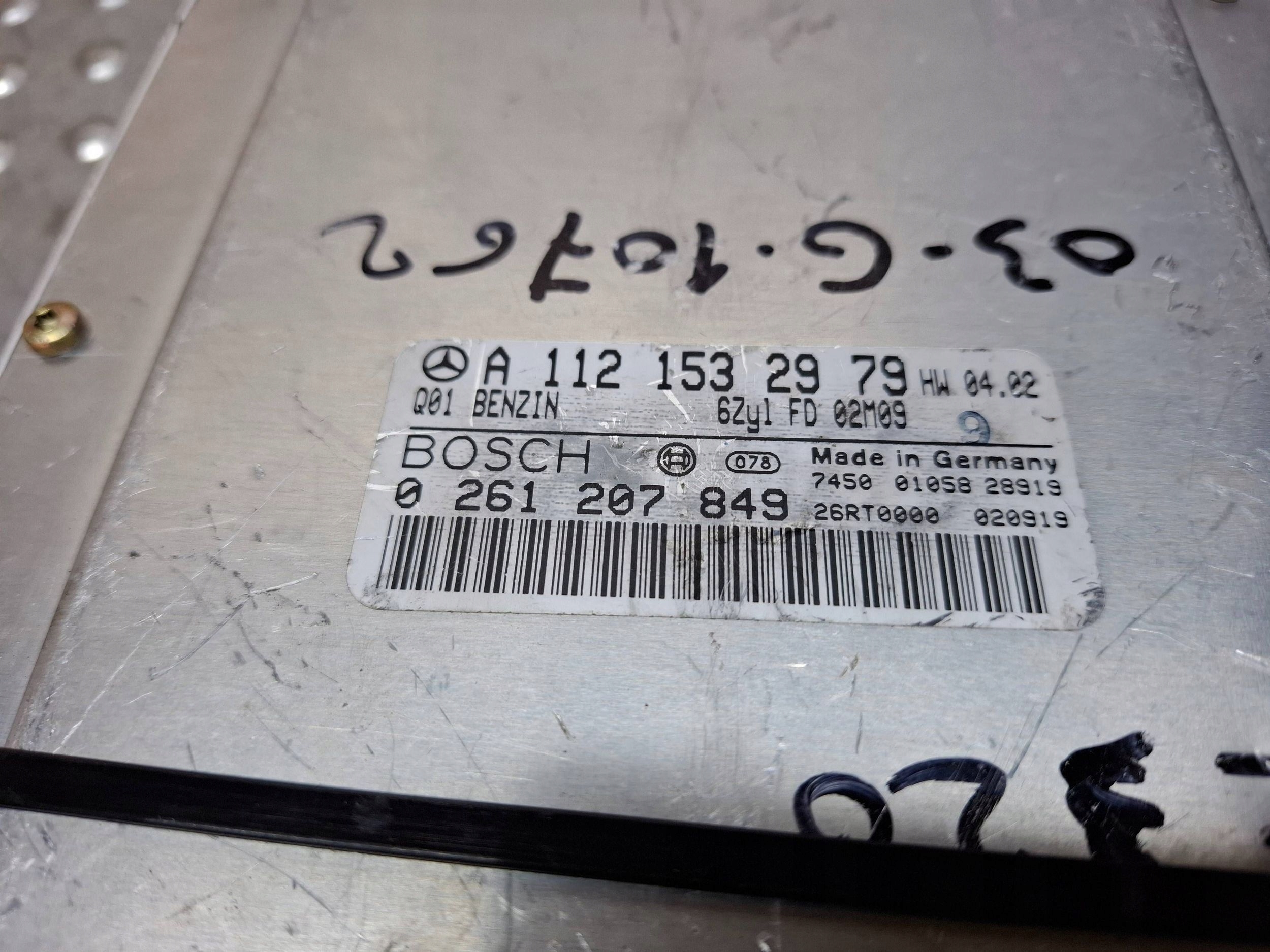 computer control unit of the engine A1121532979 0261207849 MERCEDES W203