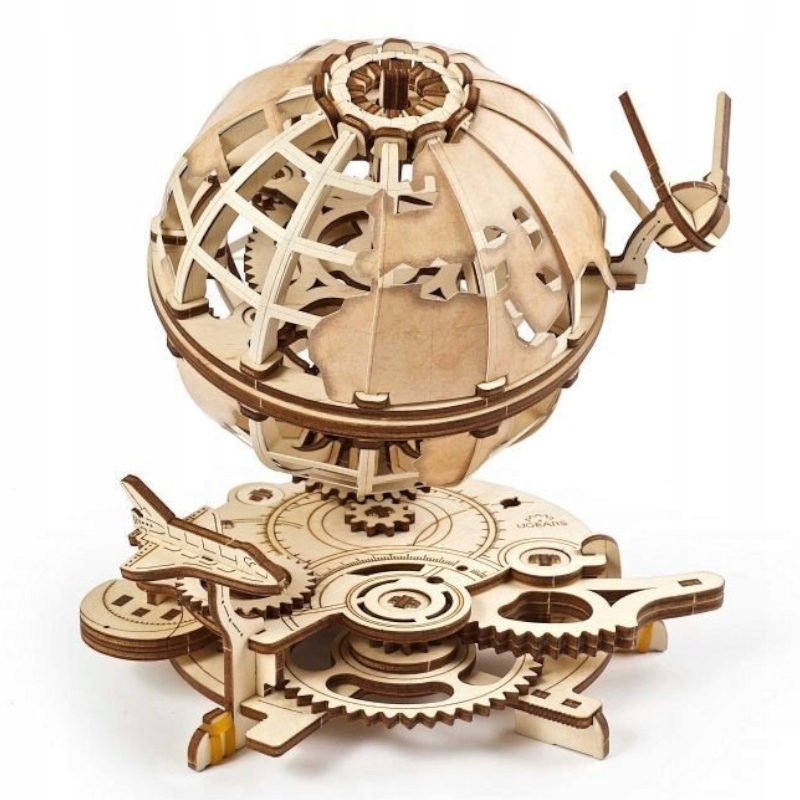 Drewniany Model Do Składania Bez Kleju Puzzle 3D Globus Ugears 70128