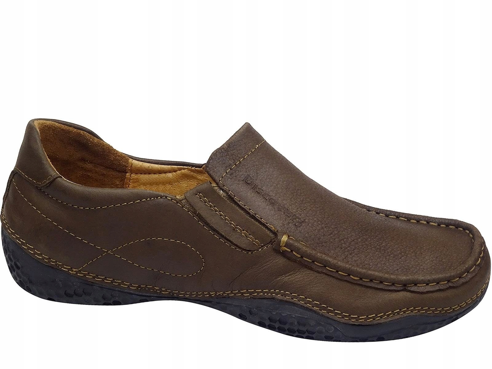 

-40% Mokasyny Wsuwane Skórzane Półbuty Buty Męskie