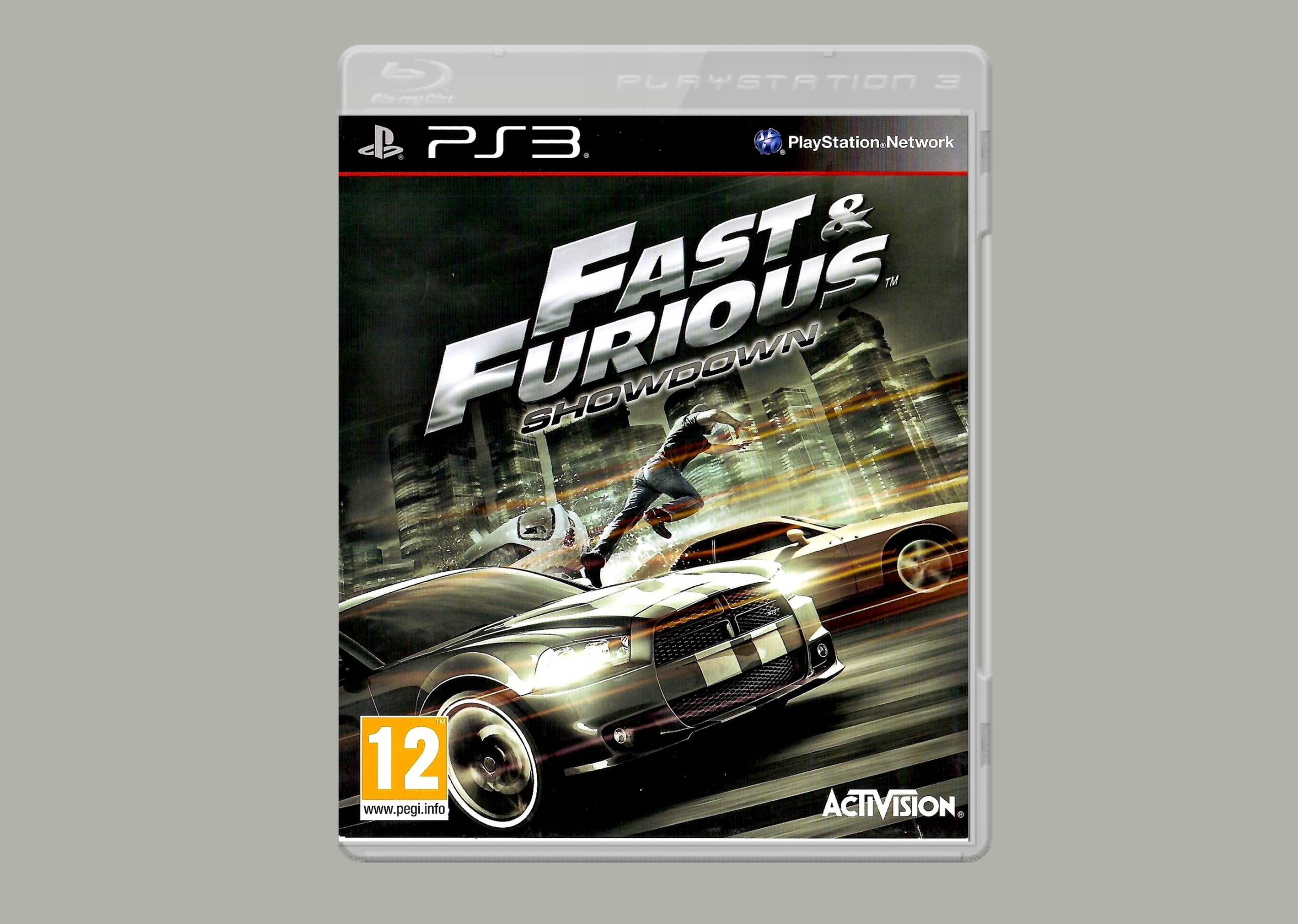 gra na PS3 FAST & FURIOUS SHOWDOWN sprawdź jak stać się SZYBKIM I WŚCIEKŁYM Wersja językowa Angielska Angielska - dialog Angielska - napisy