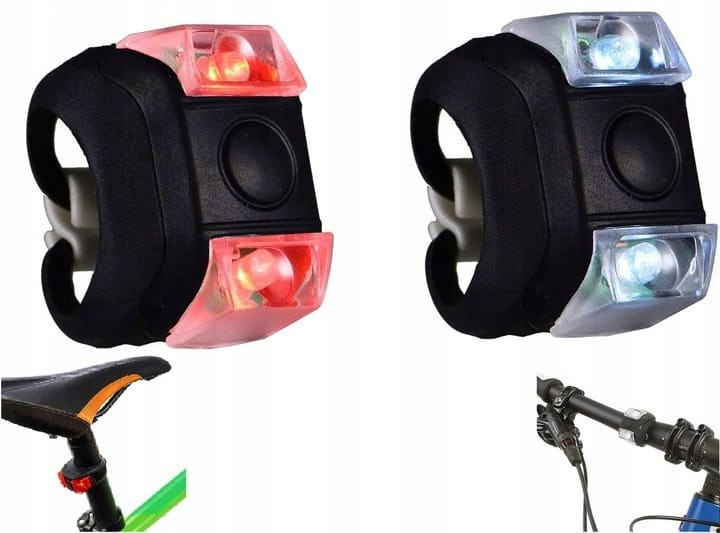 

Lampki Rowerowe Lampka Na Rower Led Przód Tył 2SZT