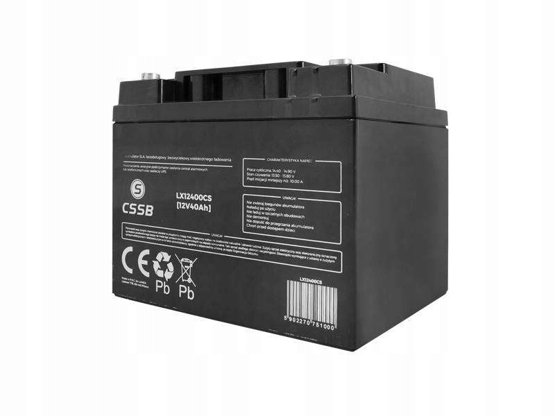 

Cssb Akumulator Żelowy Agm 12V 40Ah LX12400CS