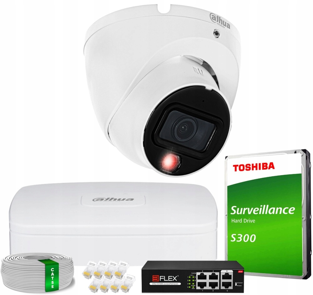 Sada na monitorovanie domu Ip kamera 1x IPC-HDW1839T-A-IL 8MPx IR30 m mikrofón