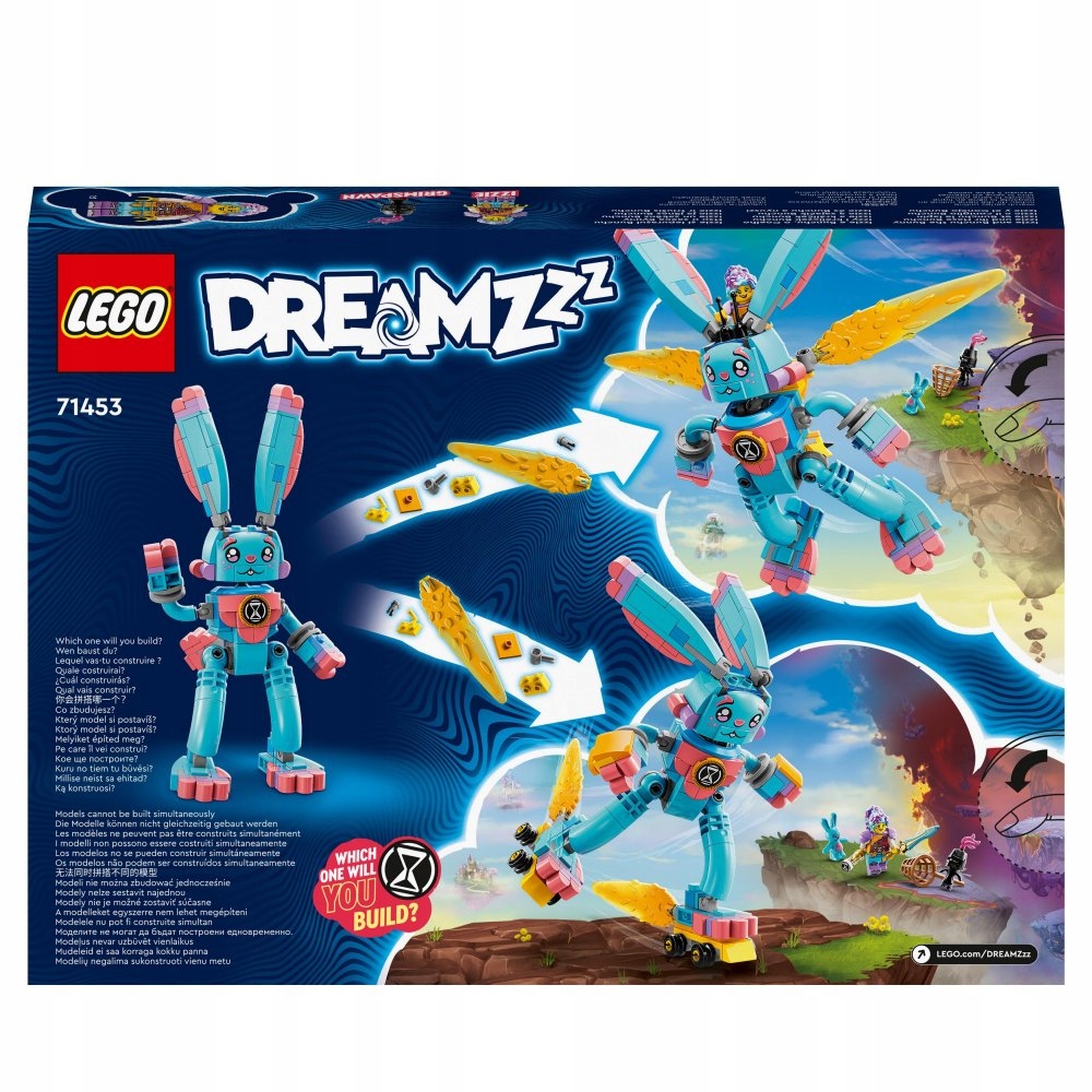 LEGO DREAMZZZ RUCHOMY KRÓLICZEK BUNCHU NA ROLKACH LUB ZE SKRZYDŁAMI 2 W 1 Marka LEGO