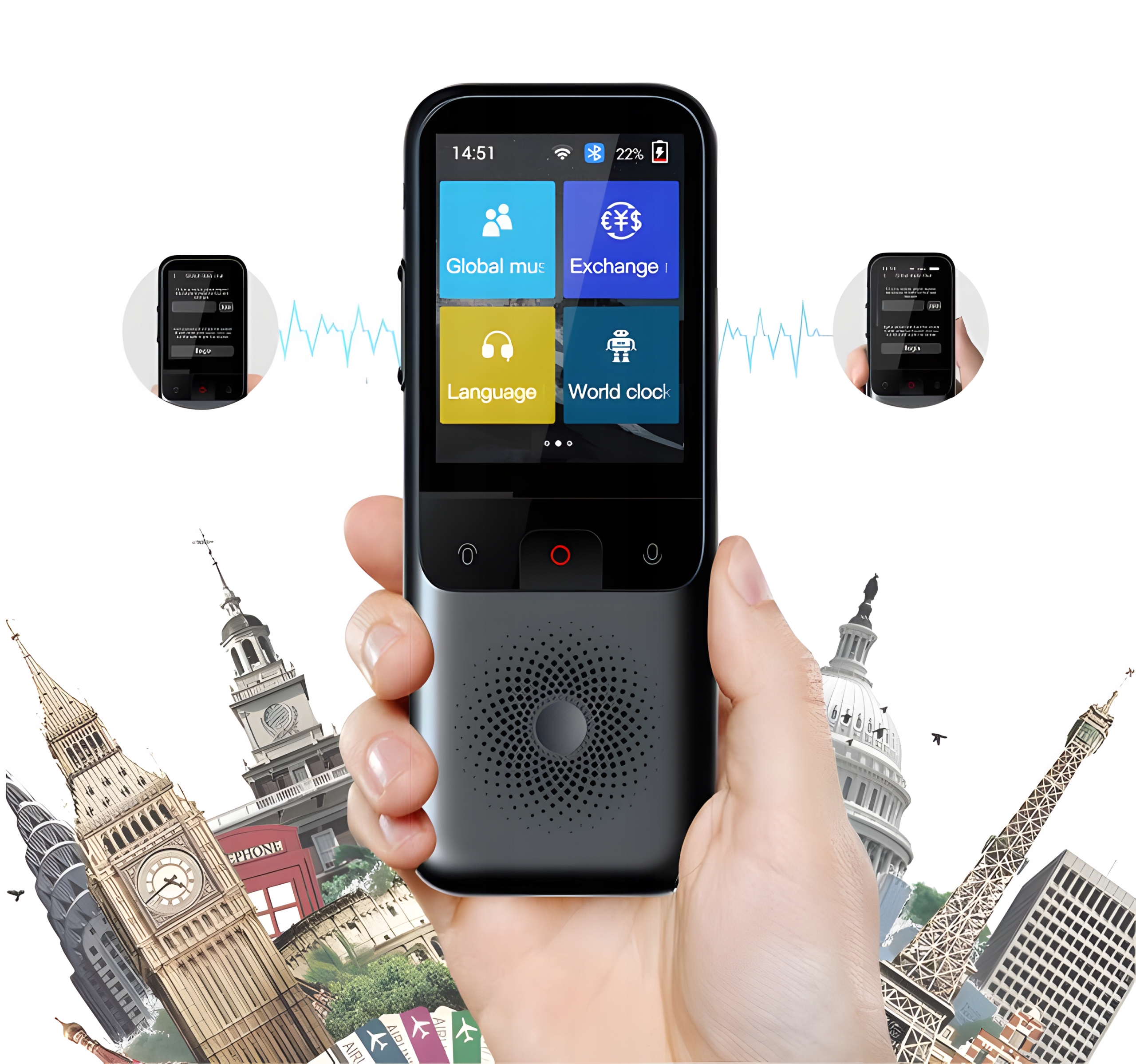 TRANSLATOR ELEKTRONICZNY TŁUMACZ 70 JĘZYKÓW APARAT