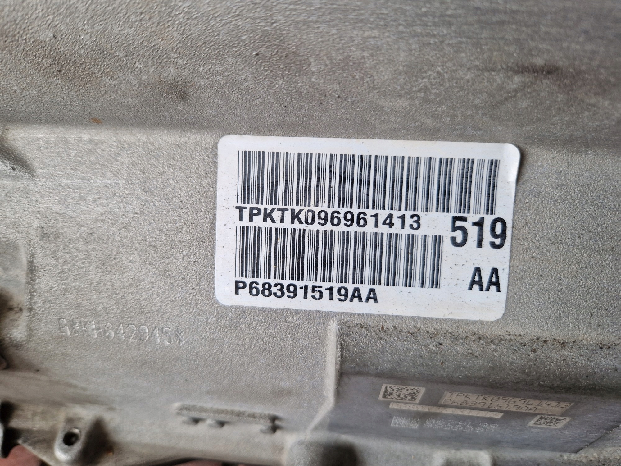 DODGE CHALLENGER 15- 3.6 AWD 4X4 getriebe automatik 68391519AA