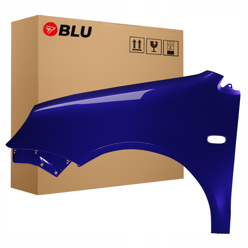 Blu Blatník Vw Polo 9N IV 4 LB5N levý modrý 01-05 přední pozink