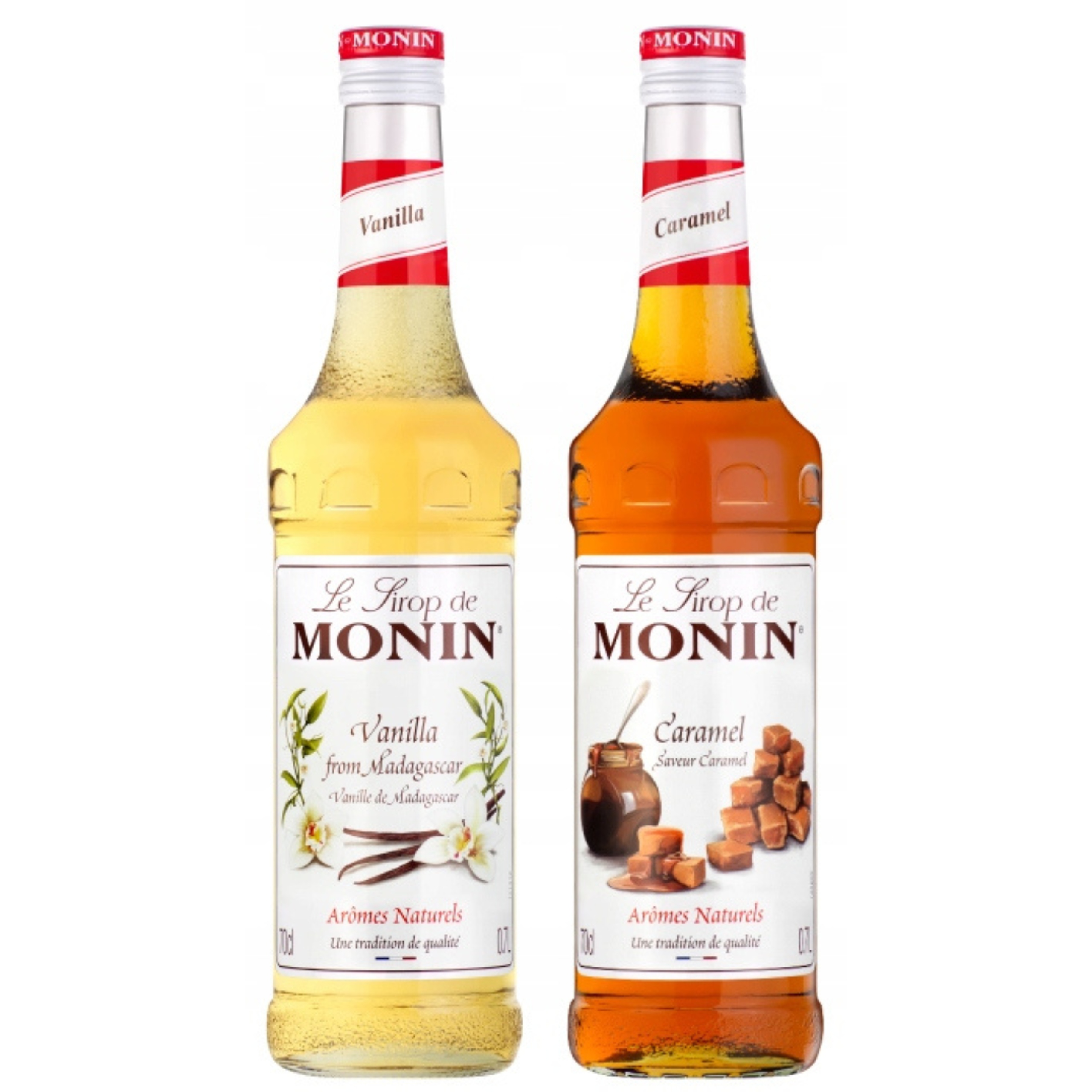 Levně Sada barmanských Chuťových Monin Vanilla/Karamel 700 ml