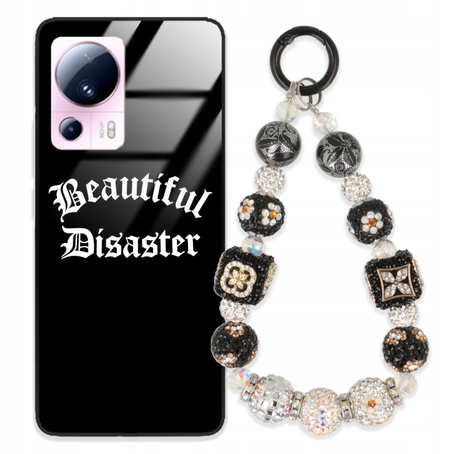 Puzdro Pre Xiaomi 13 Lite Glass Kľúčenka Elegantné Prémiový Dizajn Puzdra