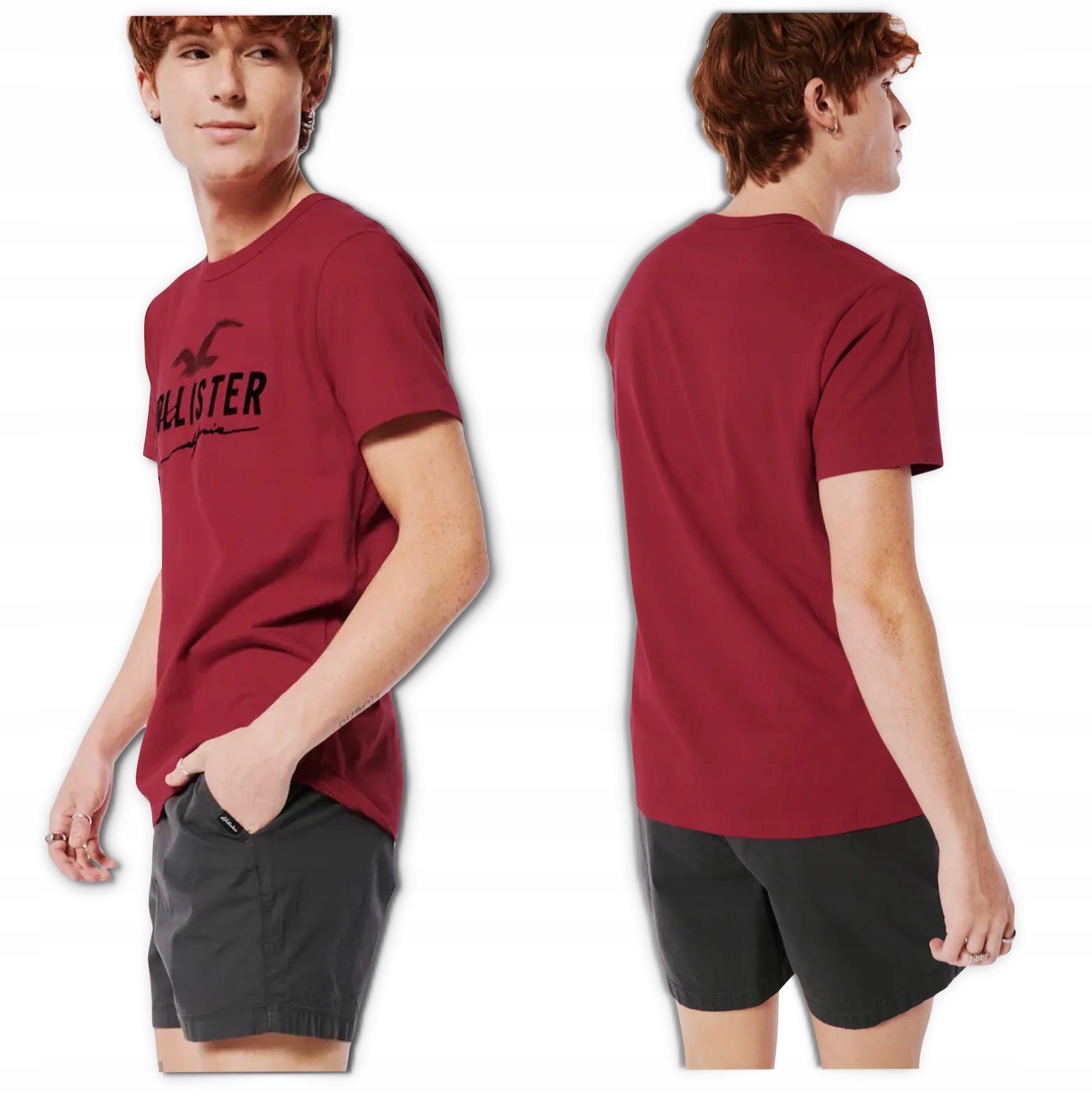 Koszulka męska HOLLISTER t-shirt Abercrombie USA M