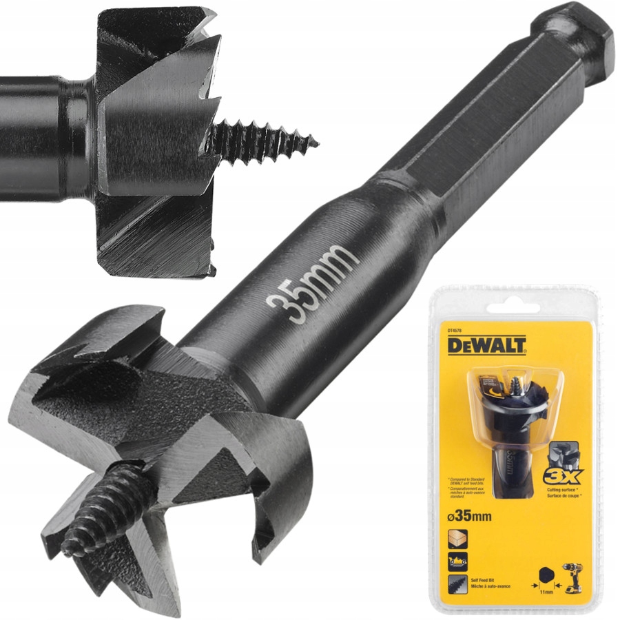 

Dewalt DT4578 Wiertło gniazdowe do drewna 35mm