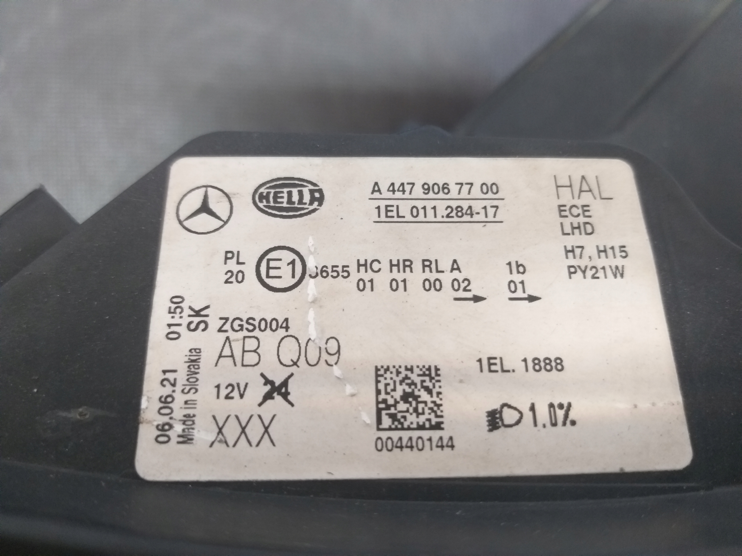 LIGHT FRONT LEFT MERCEDES VITO W447 A4479067700