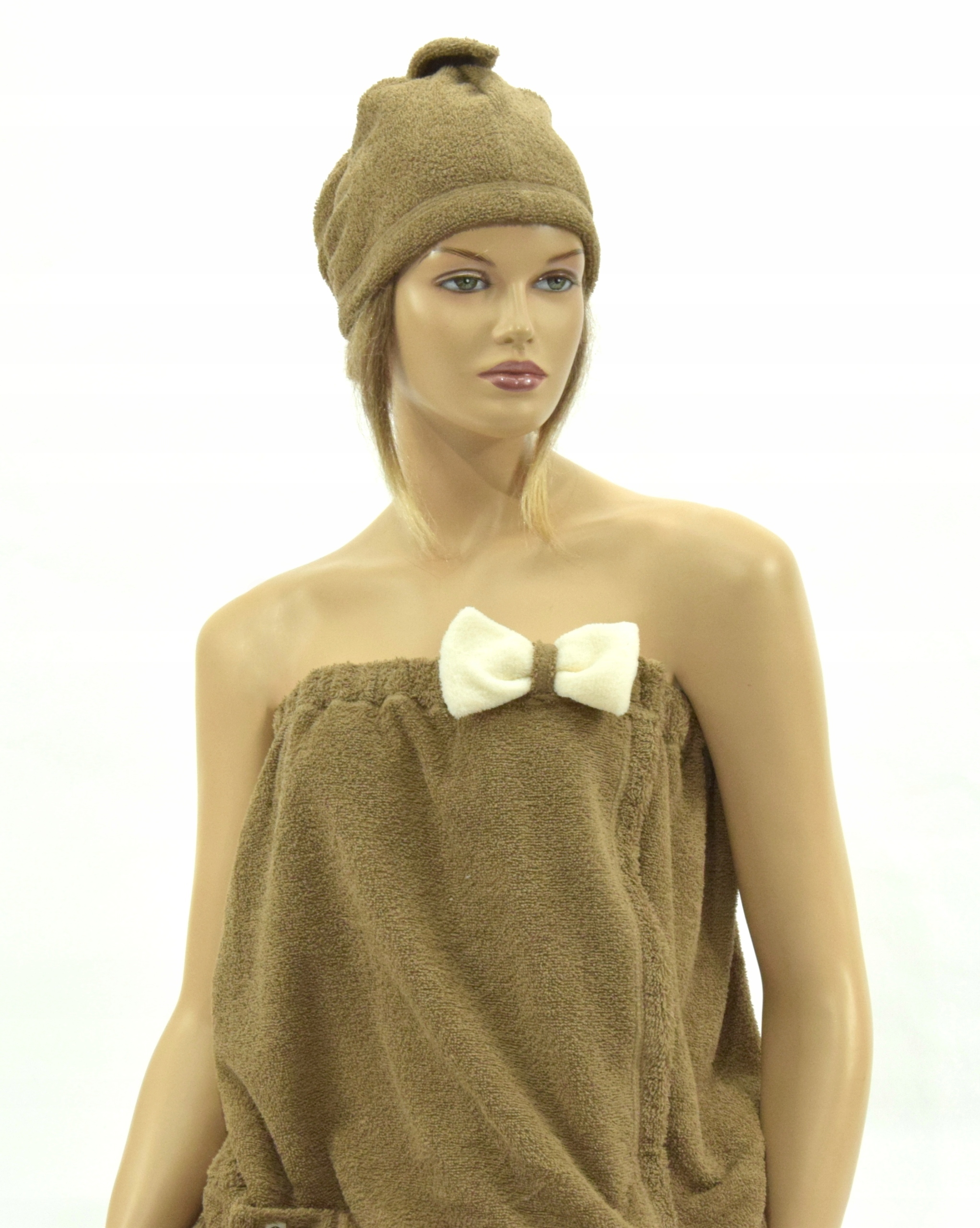 Sauna Dámská sada do sauny 3-dílná 100% bavlna -L