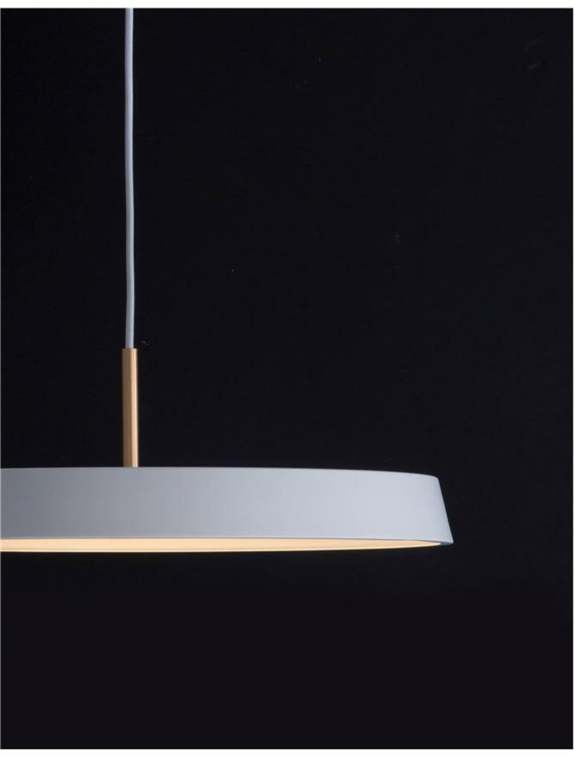 Nova Luce závěsné svítidlo Vetro matný bílý hliník a akryl Led 41W 230V 300