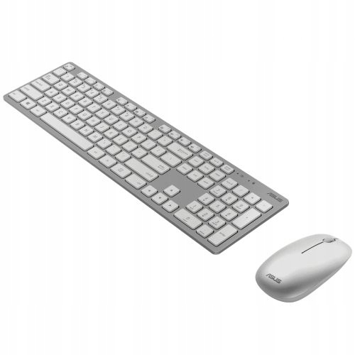 Bezprzewodowy zestaw klawiatura i mysz Asus W5000 w kolorze białym