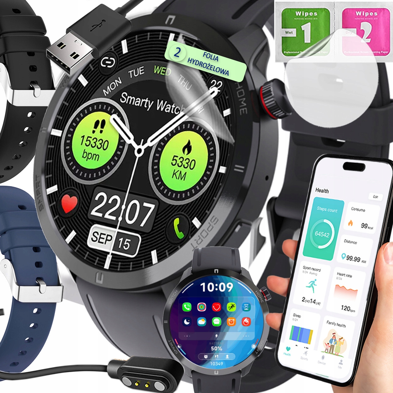 Chytré Hodinky Pánské Hodinky Pro Pl Menu Připojení 46 MM Smart Watch 466*466