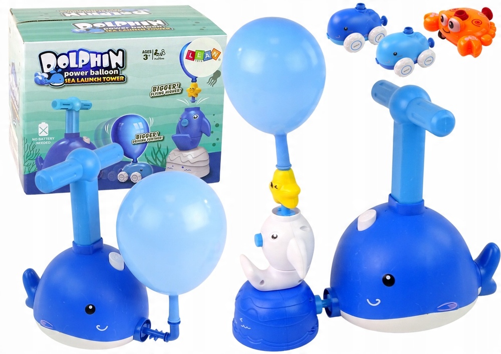 

Wyrzutnia Balonowa Delfin Interaktywna Auto Pompka