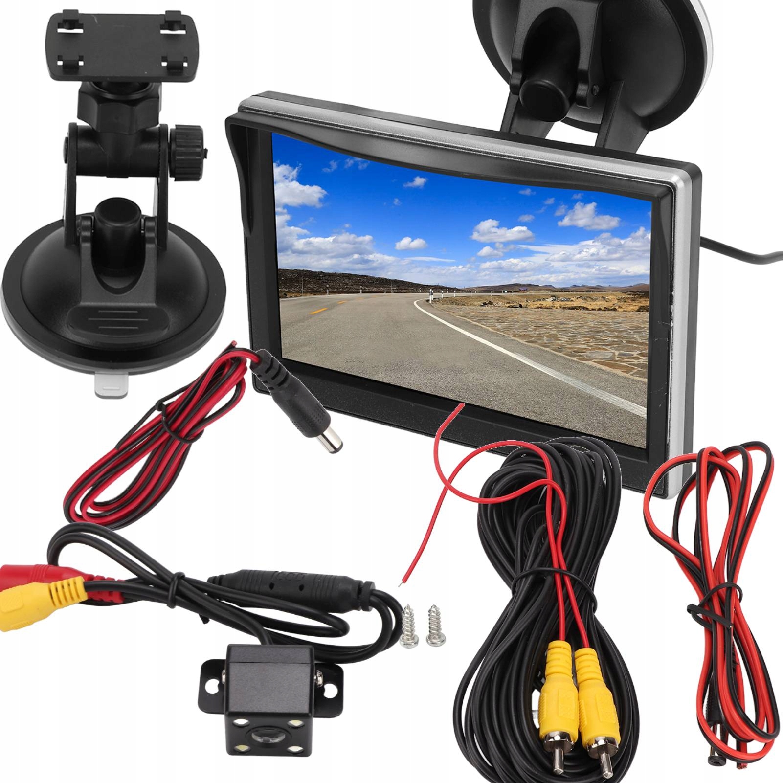 Profesionální Couvací Kamera Bus Set Monitor 5' Kamera Se 4 Led Diodami