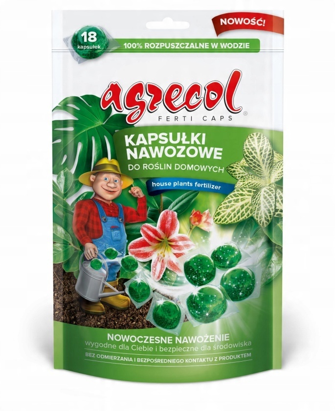 

Kapsułki rośliny domowe Ferticaps 18szt Agrecol