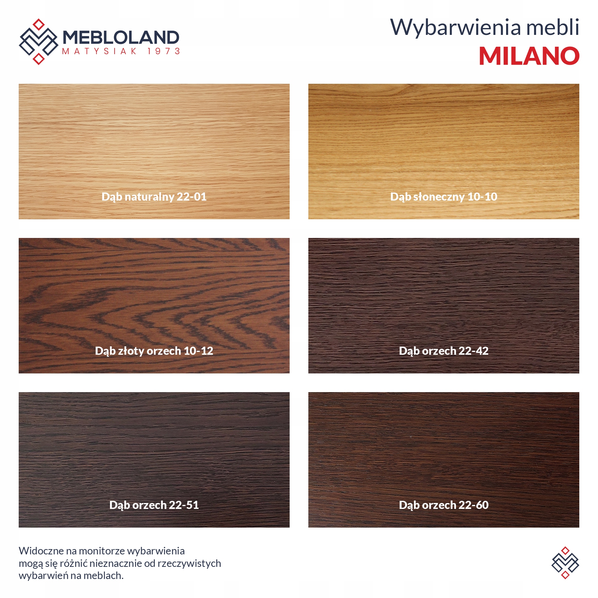 Regał Milano SM-R6 Dąb orzech V-20 MEBLOLAND Głębokość mebla 44 cm