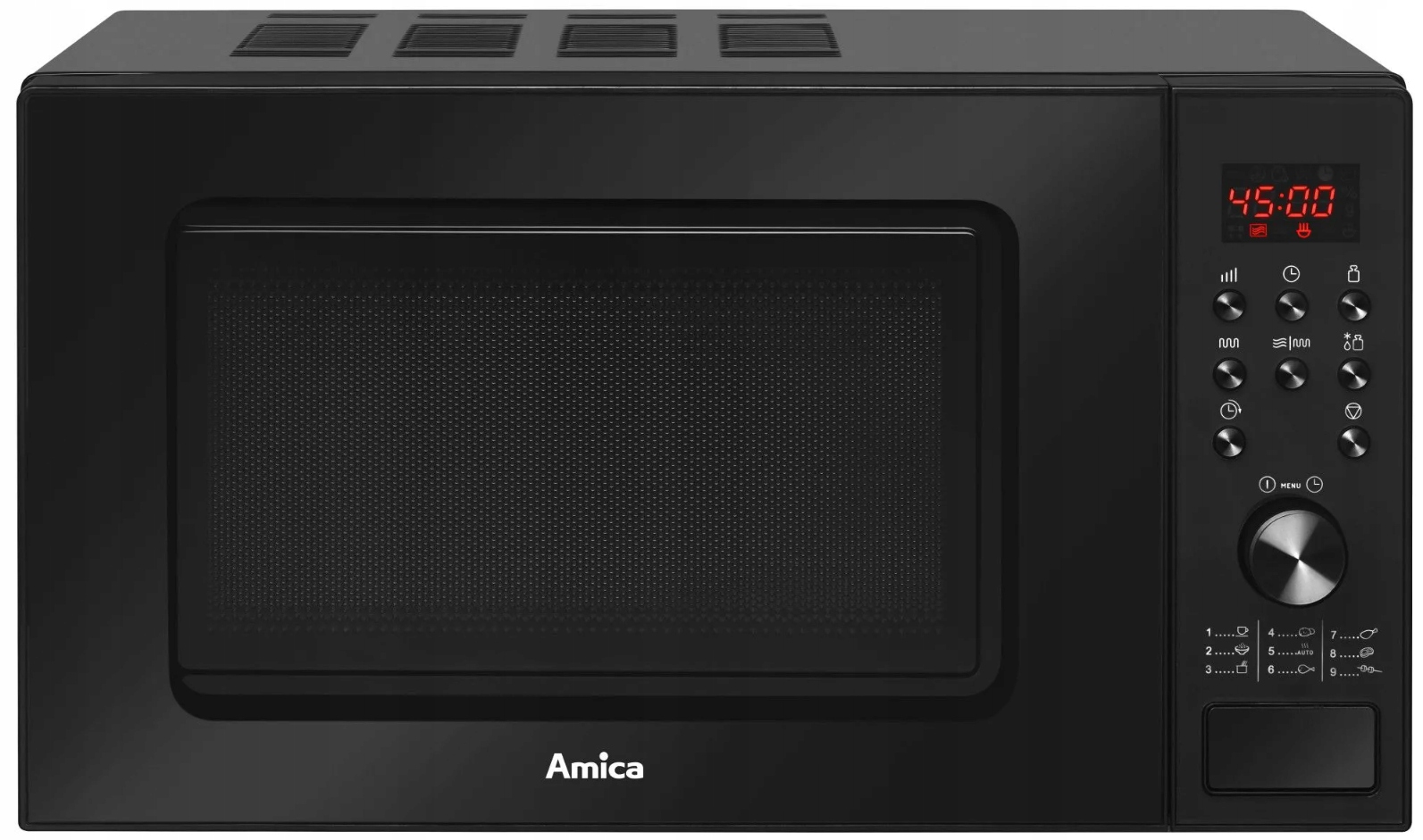Kuchenka Mikrofalowa Amica AMGF20E1GB Mikrofalówka 20L Czarna Grill