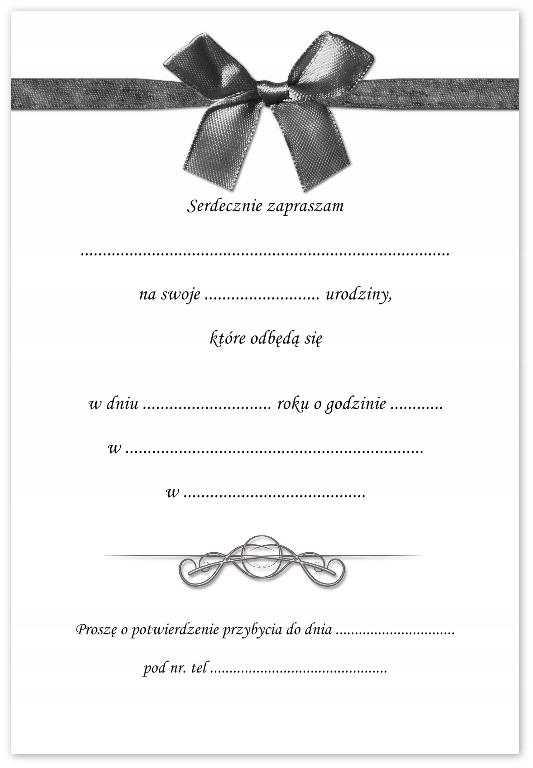 ZAPROSZENIA NA URODZINY + KOPERTA 1-99 DOWOLNE Marka inna