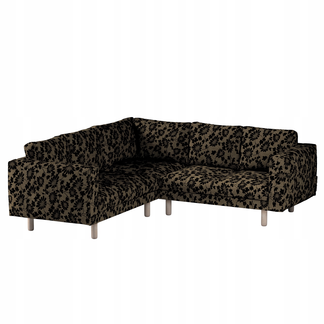 Dekoria potah na rohovou pohovku Norsborg pro 4 osoby Ikea šedý